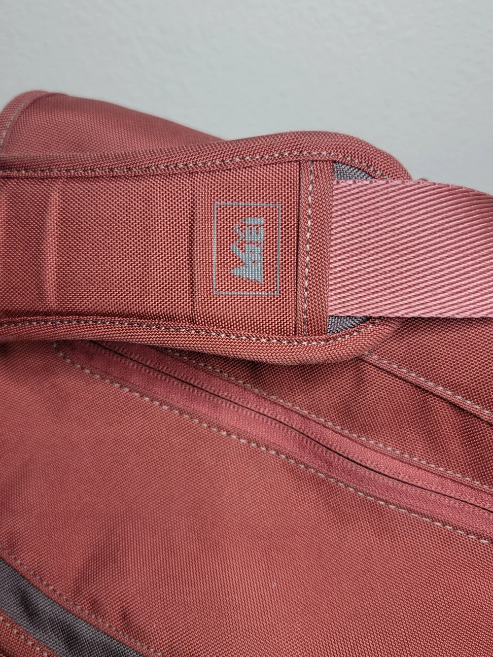 REI Rust Red and Gray Messenger/Travel Crossbody Bag